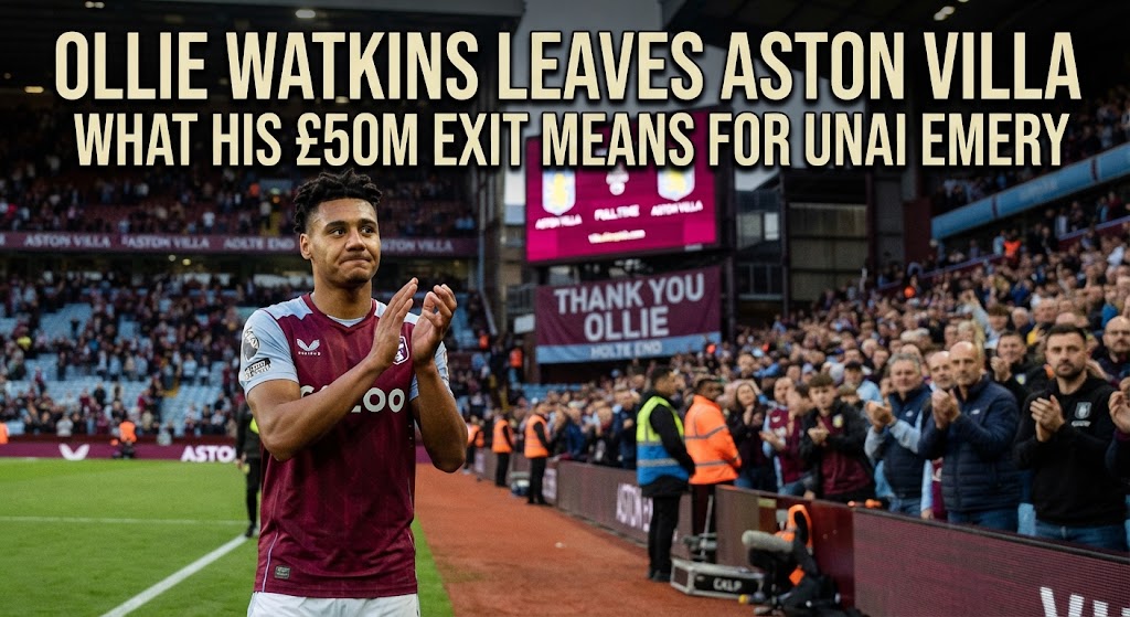 Ollie Watkins Leaves Aston Villa: What His £50m Exit Means for Unai Emery